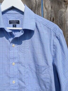Charter Club Performance LS Size 16 32-33 Men's Cotton Shirt